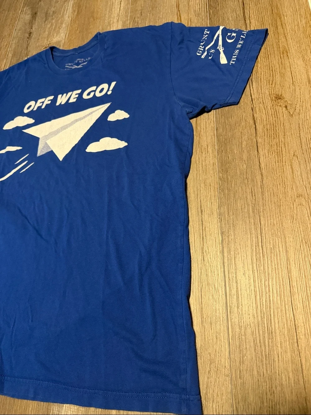 Grunt Style Blue 'Off We Go!' Graphic Tee